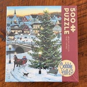 Cobble Hill Festive Winter Scene Puzzle - 500 Pieces